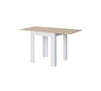 Table extensible OLGA L67-134cm - Blanc et Bois