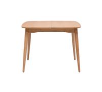 Table extensible rallonges intégrées carrée en bois clair chêne L100-140 cm HELMA