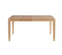 Table extensible rallonges intégrées rectangulaire en bois clair L150-180 cm BOLLY