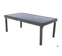 Table extensible rectangulaire Piazza 8/12 places Gris anthracite