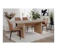 Table extensible - SAI - Rectangulaire - 10 personnes - 160/200 x 75 x 90 cm - Jackson Hickory Marron