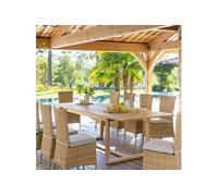 Table de jardin Hesperide Table extérieure en bois extensible 10 places Rioni Hespéride - Naturel