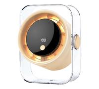 Table Fan,100 Speeds Rechargeable Silent Personal Air Cooler - Small Table Fan With Digital Display - For Dorm Outdoor Beach Picnic Travel Camping Home Kitchen Bedroom