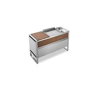 Table Fermée OASI 142C + Plancha OASI 55 Lisse / Feu DUAL