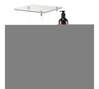 Table finale transparente : support de table de nuit en acrylique, étagère transparente | Unité de rangement d'affichage minimaliste, organisateur de nuit en couches, solution de meubles Dec