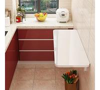 Table flottante compacte à fixation murale pour petites pièces - 30 x 50 cm - Idéale pour bureau, salle à manger, chambre à coucher - Meuble multifonction