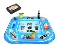 Table Flottante De Piscine,Gonflable Portable Résistant Aux Intempéries | Table Flottante pour Spa,Idéale Fête Spa Plages Réunions Familiales Mer Lac Rivière