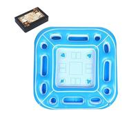Table Flottante étanche - Plate-Forme de Bureau Gonflable, de la Piscine du lac | Configuration de la Station de Jeu récréative d'été Portable, Centre d'activité de Divertissement pour