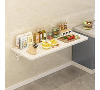 Table Flottante Pliable, établi Mural, buanderie, Bureau Pliant Flottant, Table à abattant Murale Facile à Assembler pour étude, Cuisine, Restaurant.
