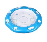 Table Flottante Pour Piscine - Plateau gonflable avec porte-verres | Table de piscine flottante pour soirées - Pour apéros, boissons, snacks en intérieur, extérieur, plage, rivière, adultes et famille