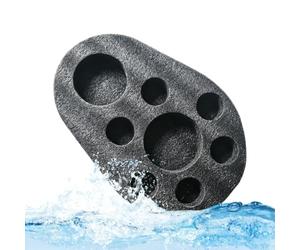 Table flottante pour piscine réfrigérée d'été de 52,5 x 36 cm avec | Porte-boissons flottant pour piscine plage lac profond camping boissons et fruits