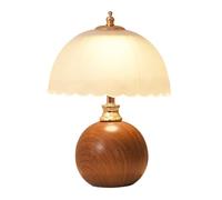 table for living room Mushroom Globe Ceramic Table Nordic Desktop Nightstand Accent with Dome Glass Shade Mushroom Desk Lights for Bedroom Living Room Restaurant Dining Room
