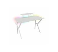 Table Gaming Genesis Holm 320 RGB Blanc Bois MDF Blanc G