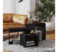 Table Gigogne 3 pc Bois d'ingénierie Tables gigognes d'Intérieur vidaXL vidaXL