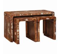 Table Gigogne 3 pc Tables gigognes de salon Ensemble tables basses Sets vidaXL v
