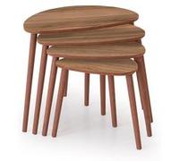 Table gigogne (4 pièces) en bois "Nora" 68 x 45 x 55 cm - Noyer 12