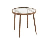 Table Gigogne Design "Fuolas" 50cm Marron