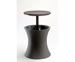 Table glacière Keter Cool Bar 30 L 57 x 50 x 50 cm marron avec table rétractable, pratique et sans entretien (230902)