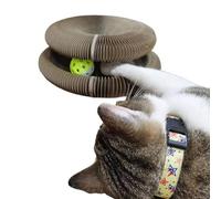 Table griffoir pour chats Magic Organ - Poteau griffoir pour chats avec clochette d'intérieur | Jouet griffoir pour chats sain et écologique