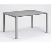 Table - GROSFILLEX - Eden 133 - Gris platinium - 133x87 - Aluminium et résine - 6P
