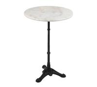 Table guéridon 108,5 cm blanc en marbre - Amadeus