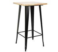 Table haute 110x60x60cm table de bistrot table de jardin style industriel