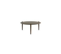 Table haute Aria Ø90 cm en chêne foncé,