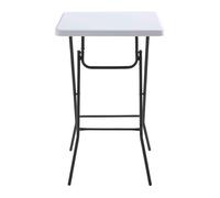 Table haute carrée pliante blanche - Oviala REKKEM