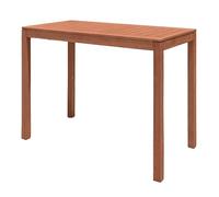 Table haute de jardin en eucalyptus huilé - Charge maximale : 25 kg - 120 x 60 cm - Table de bar d'extérieur en bois massif FSC - Marron - Table haute - Table de bistrot - Table de fête - Table de bar