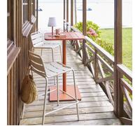 Hespéride - Table Haute de Jardin Phuket Ambre - 2 Places - Acier Traité Epoxy Traitement Antirouille Renforcé