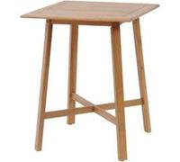 Hespéride - Table Haute de Jardin Tiwi Beige - 4 Places - Acacia - Mobilier d'Extérieur pour Terrasse Balcon Patio