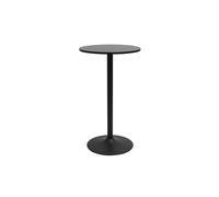 Table haute design ronde noire D60 cm CALISTA