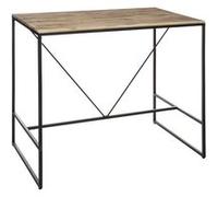 Table haute design industriel Edena - L. 115 x H. 98 cm - Noir