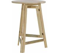 Table haute en bois 78 cm - naturel, pin massif, pliable