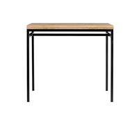 Table haute industrielle en bois manguier massif et métal noir L115 cm YPSTER