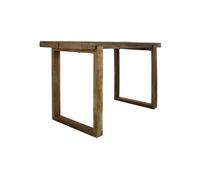 Table haute en bois recyclé marron, rectangulaire, 8 places - Pomax, Andalucia - 180x70x105 cm