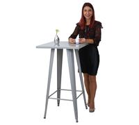 Table haute MENDLER HWC-A73, métal, design industriel 105x60x60cm gris Gris G