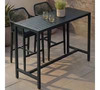 Mendler Table Haute HWC-P91 105x130x65cm Verte