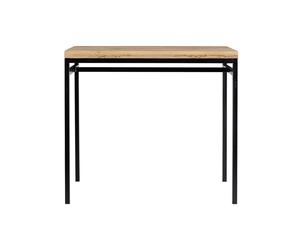 Table haute industrielle en bois manguier massif et métal noir L115 cm YPSTER