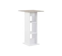 Table haute mange debout bar bistrot blanc 110 cm