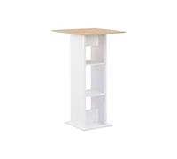 Table haute mange debout bar bistrot blanc 110 cm