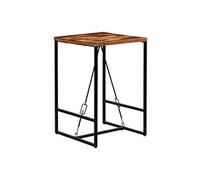 Table haute mange debout bar bistrot bois recyclé solide 106 cm