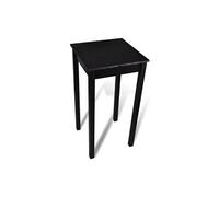 Table haute mange debout bar bistrot noir MDF 107 cm Noir