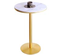 Table haute moderne en marbre table de bar à cocktail ronde tables de comptoir de bistrot, table de petit-déjeuner de cuisine table basse table d'appoint table de canapé ( Size : Height 105cm )