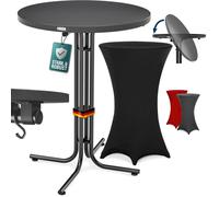 Table haute pliable avec housse mange debout 110 cm bar bistrot jardin