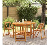 Table haute pliante Vidaxl en acacia massif 110 x 60 x 72 cm - Marron, résistante aux intempéries