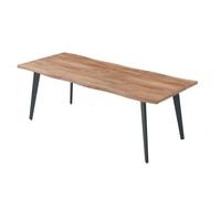 Table - Home Deco Factory - Forest - Extensible - Noir Et Marron