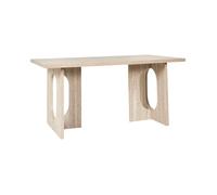 Table - Home Deco Factory - Pietra - élégante - Conviviale - Blanc Et Beige