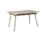 Home Deco Factory Table à manger extensible Pietra HD7804 Céramique 140-180 cm Beige
