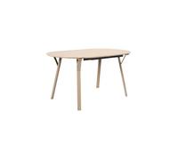 Table - HOME DECO FACTORY - Terra Nova - Extensible - Blanc et Beige